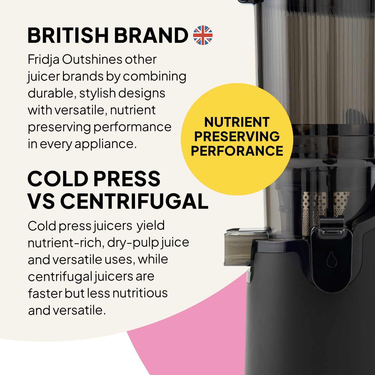 Fridja F2500 Self-Feeding Whole Fruit Juicer