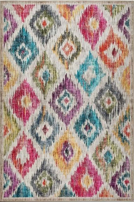 Eco Washable Multicolour Moroccan Rug | Stylish & Practical | The Rugs ...