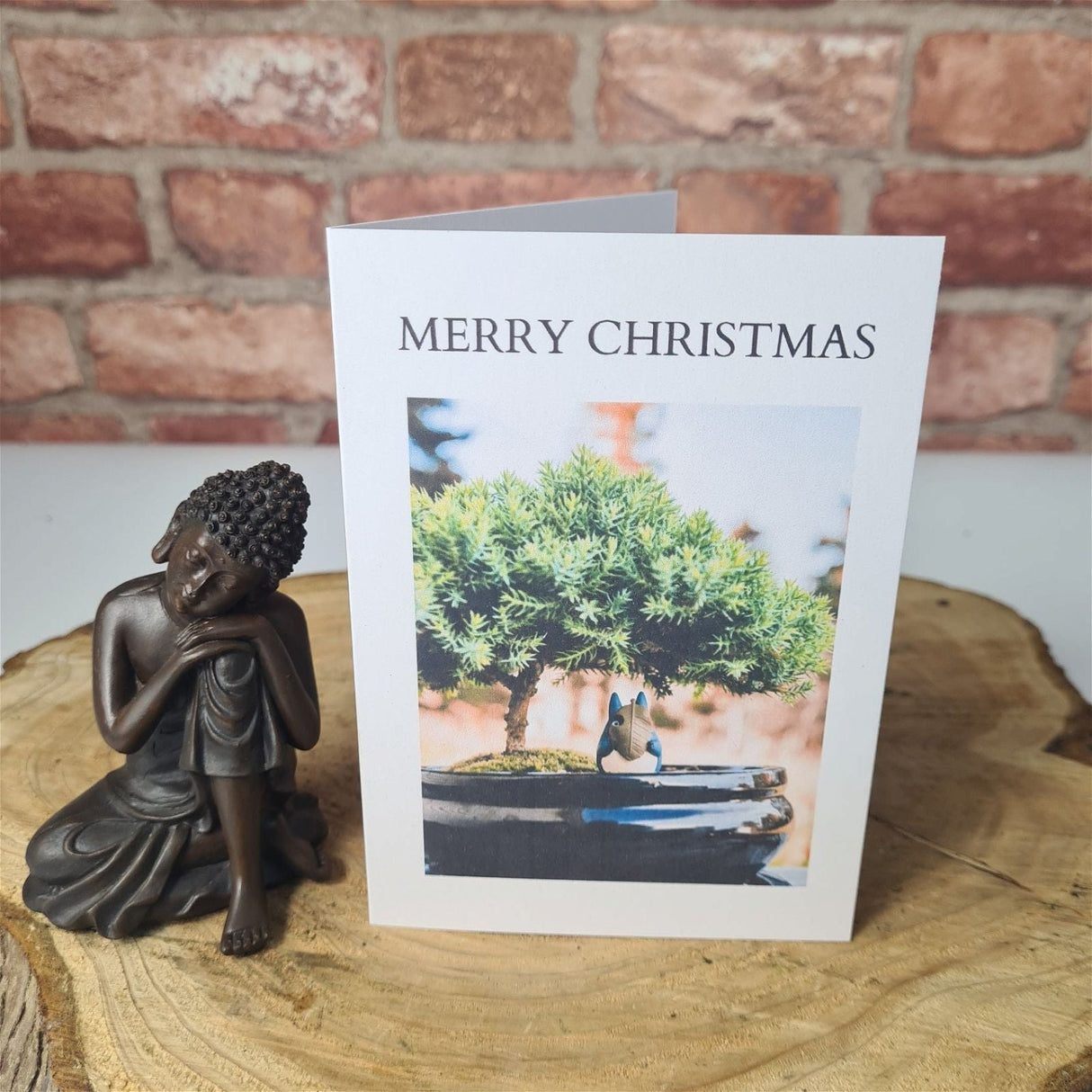 Yorkshire Bonsai Personalised Merry Christmas Greeting Card