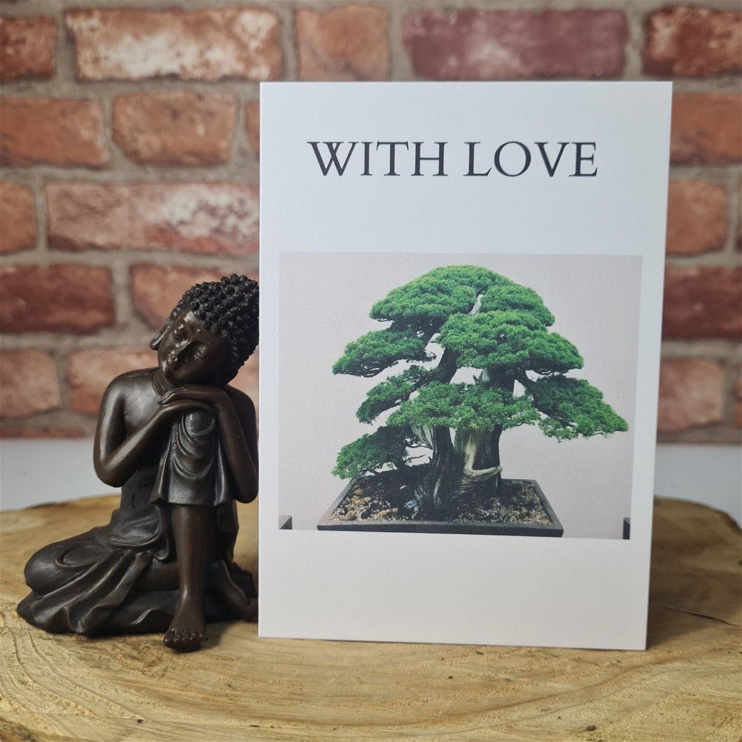 Yorkshire Bonsai Personalised Greeting Card "With Love"