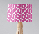 Shadowbright Pink Retro Geometric Lampshade, Ceiling or Table