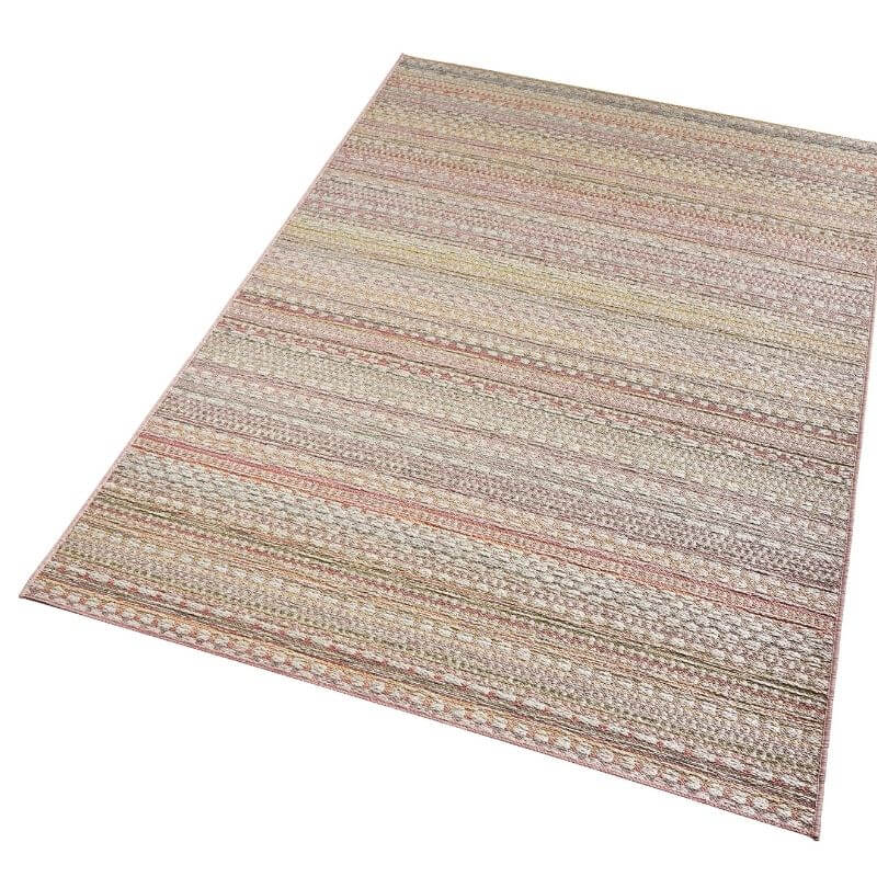 Indoor Outdoor Rug Pine Boho Stripe Design by The Rugs