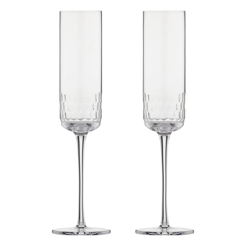 Ravenhead Pisa Champagne Flute Glasses, Set of 2, 23cl