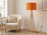 Shadowbright Plain Burnt Orange Lampshade, Ceiling or Table