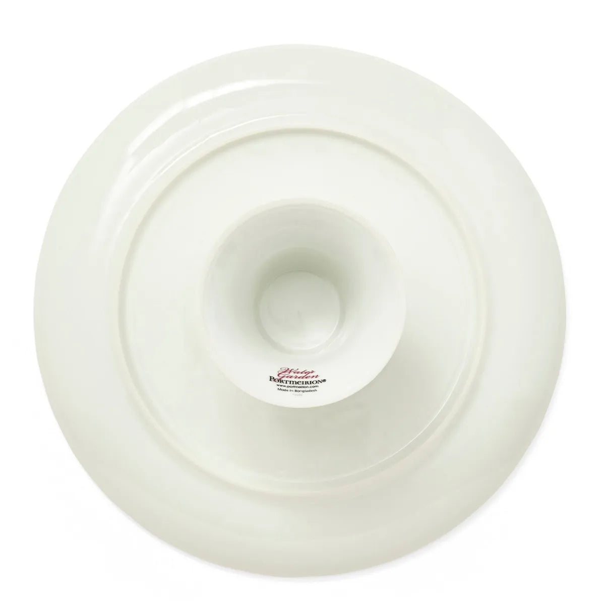 Portmeirion Porcelain Water Garden Footed Cake Plate with Floral Print