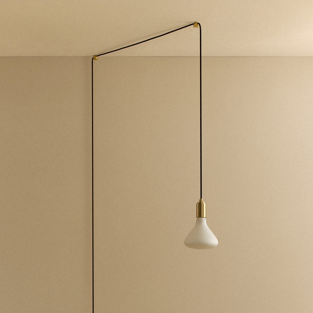 Tala Noma Plug-In Pendant Light in Brass
