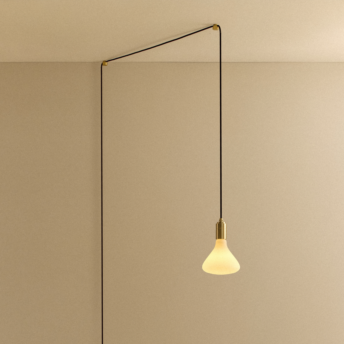 Tala Noma Plug-In Pendant Light in Brass