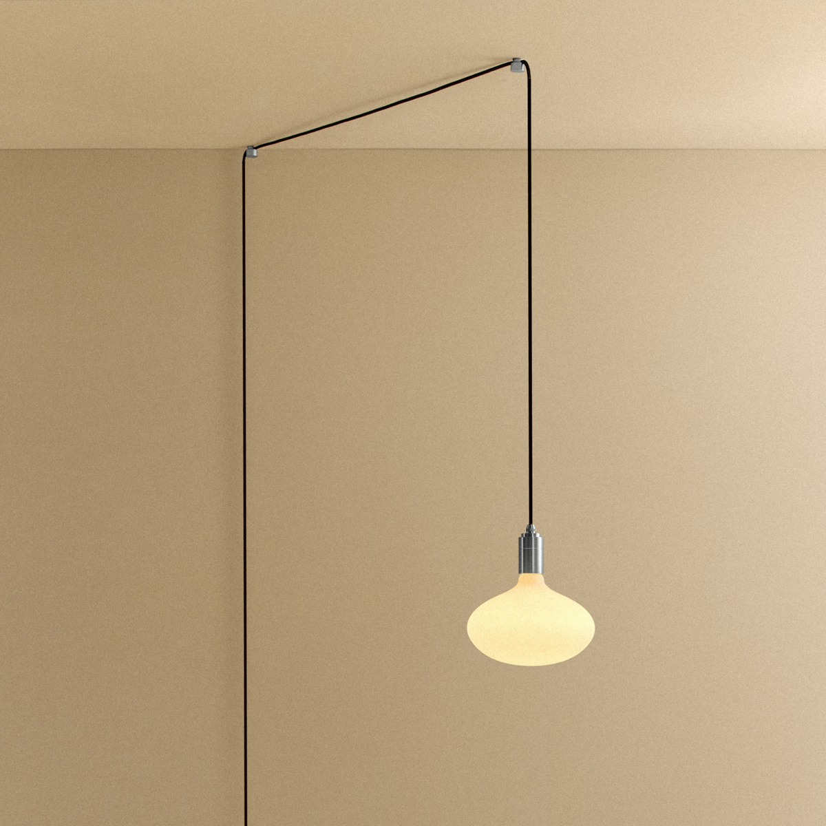 Tala Oval II Plug-In Pendant Light in Stainless Steel