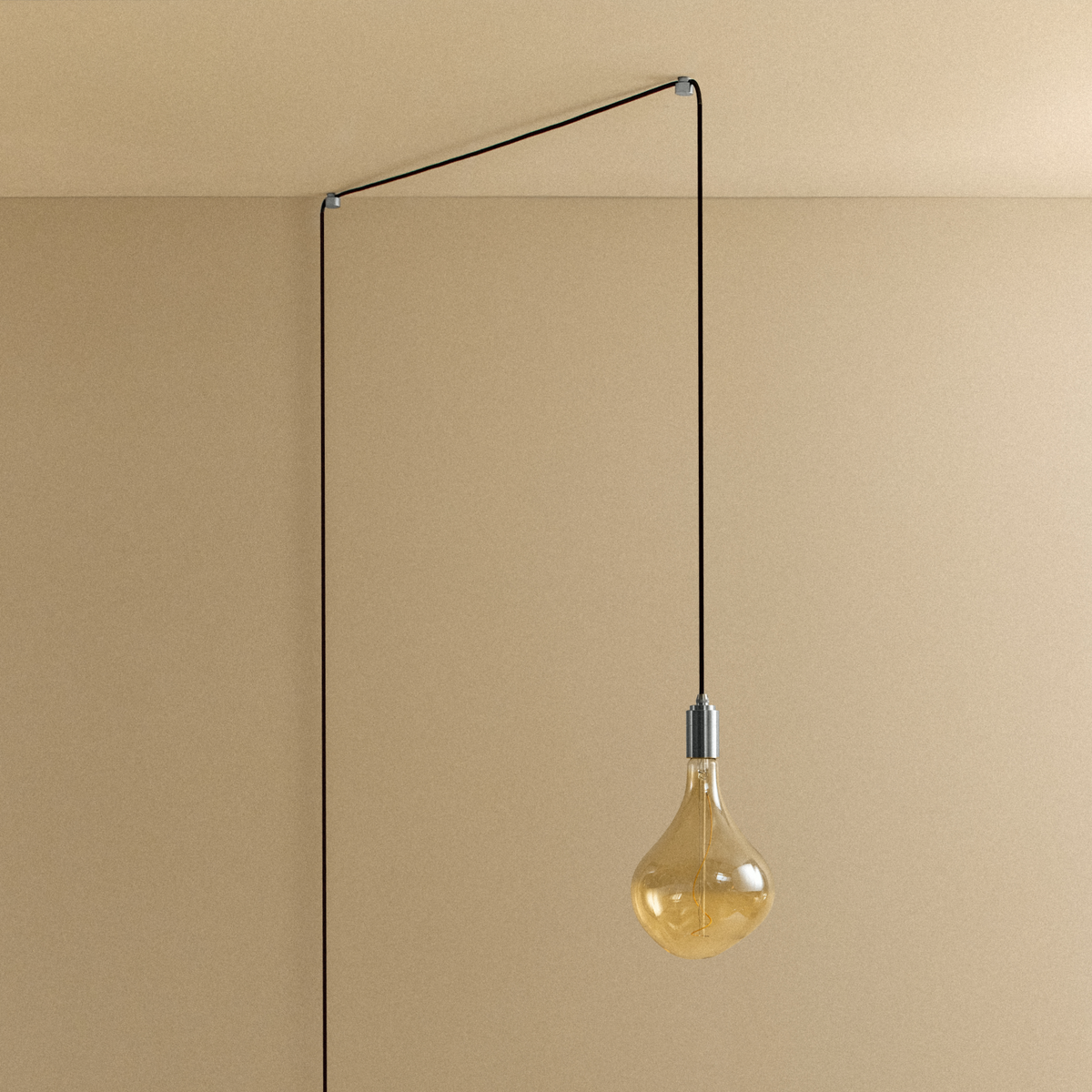 Tala Voronoi II Plug-In Pendant in Stainless Steel