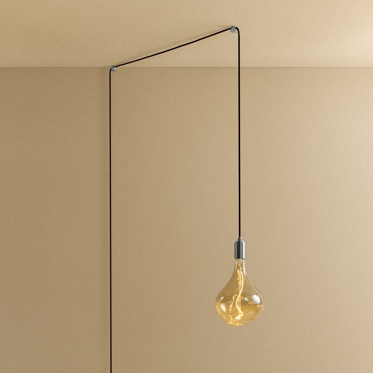 Tala Voronoi II Plug-In Pendant in Stainless Steel