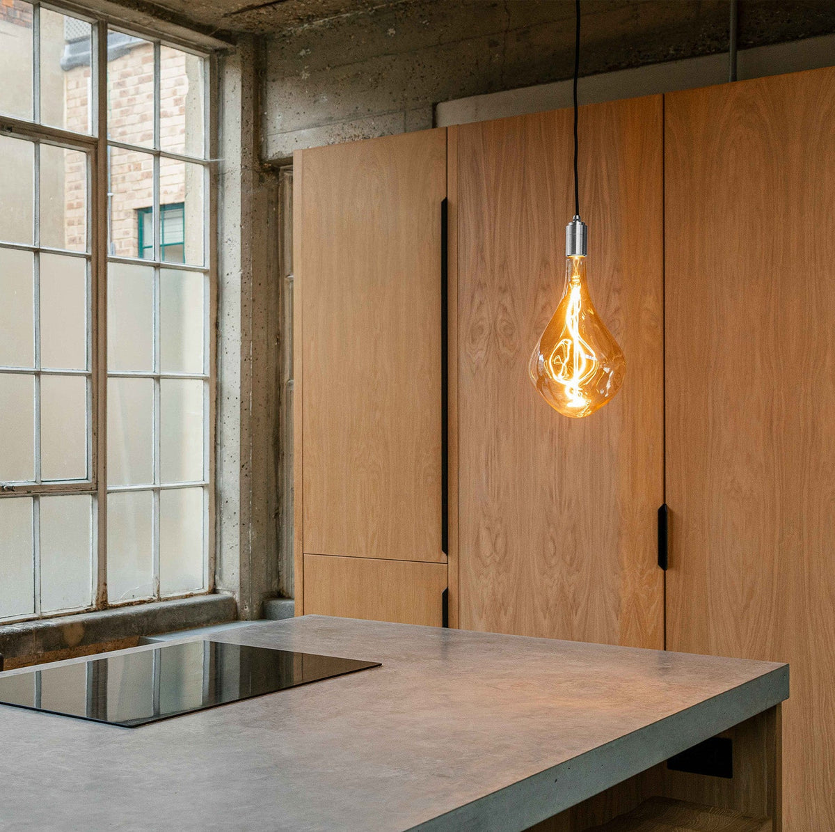 Tala Voronoi III Plug In Pendant in Stainless Steel