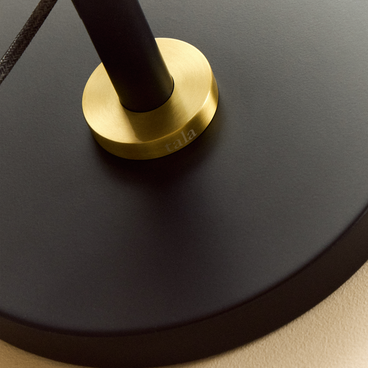 Tala Poise Adjustable Floor Lamp in Brass with Sphere V