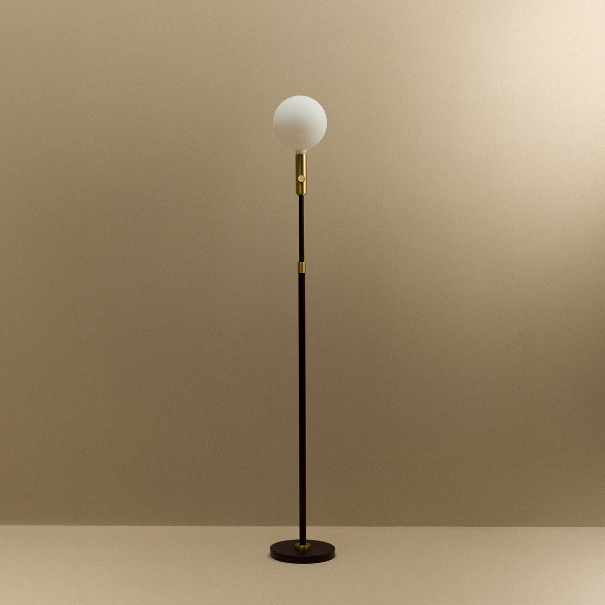 Tala Poise Adjustable Floor Lamp in Brass with Sphere V