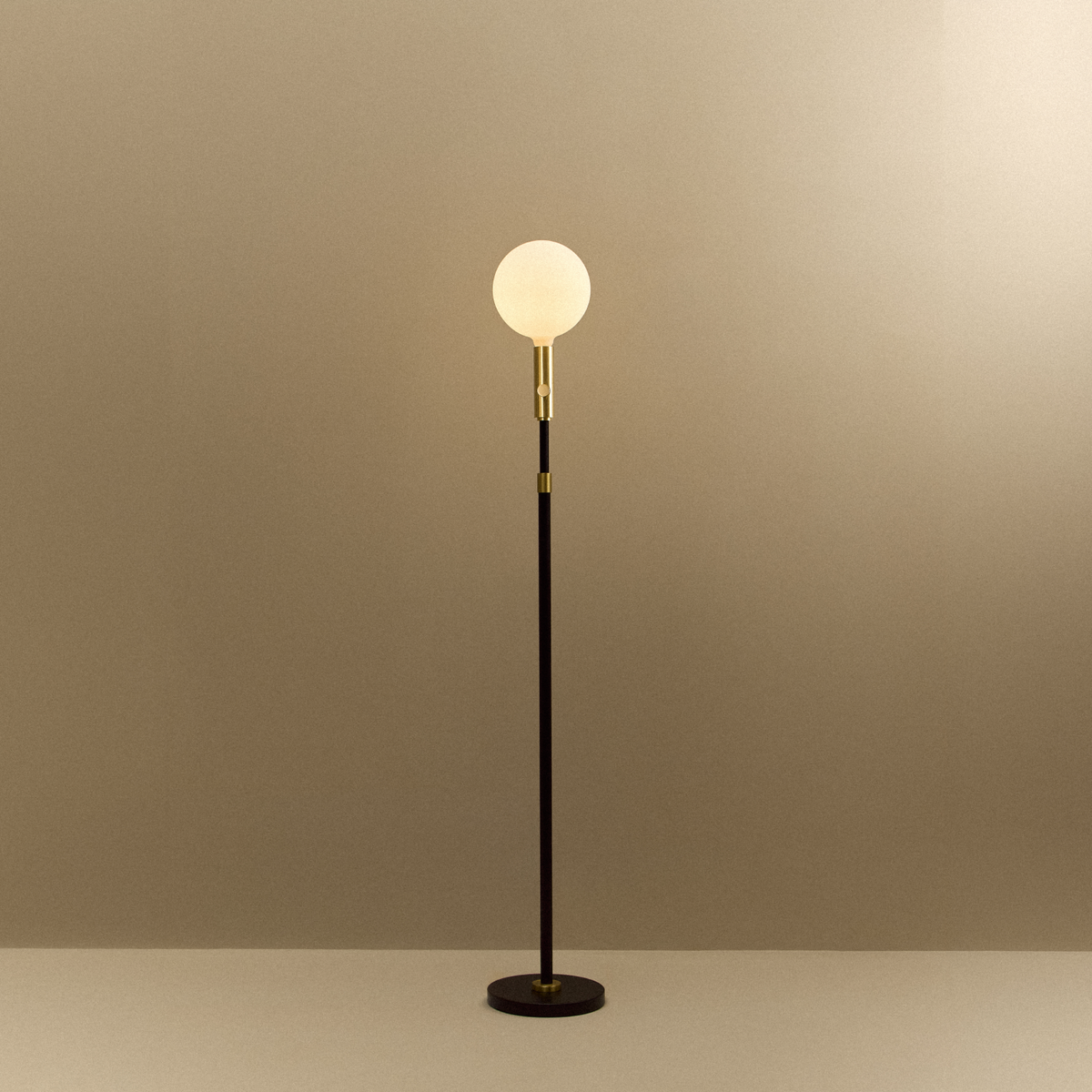Tala Poise Adjustable Floor Lamp in Brass with Sphere V