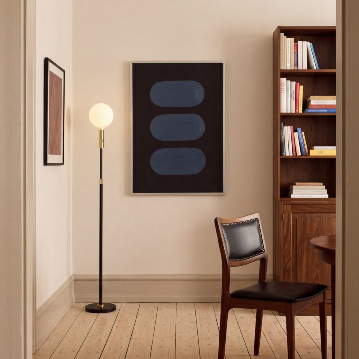 Tala Poise Adjustable Floor Lamp in Brass with Sphere V