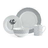 Portmeirion Home 16 Piece Stella Porcelain Dinner Set