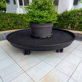 Etree Patio Pot Trolley Set of 2 Black – Medium 30cm & Large 38cm