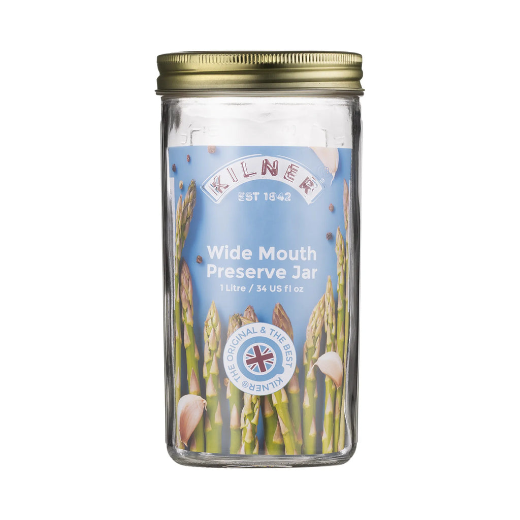 Kilner Wide Mouth Preserve Jar, 1 Litre