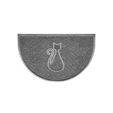Nicoman Cat Embossed Halfmoon Spaghetti Indoor Outdoor Doormat