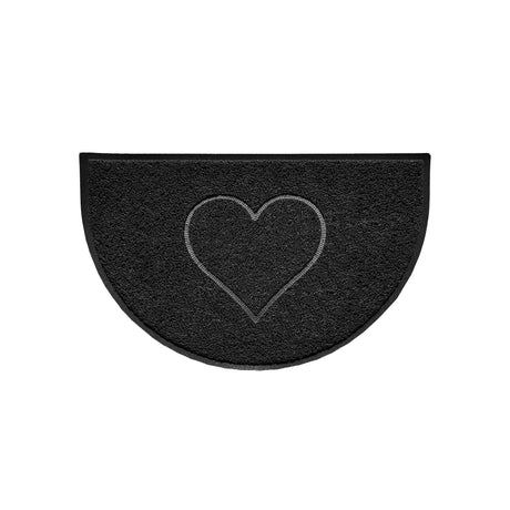 Nicoman Heart Halfmoon Spaghetti Door Mat Non Slip PVC
