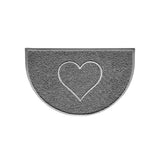 Nicoman Heart Halfmoon Spaghetti Door Mat Non Slip PVC