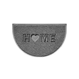 Nicoman Home Heart Embossed Halfmoon Spaghetti Indoor/Outdoor Doormat
