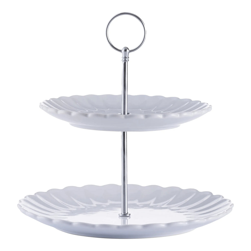 Price & Kensington Luxe Stoneware Two Tier Cake Stand