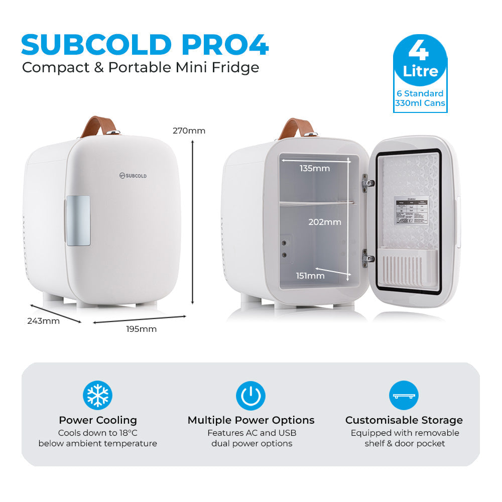 Subcold Pro Mini Fridge - 4L