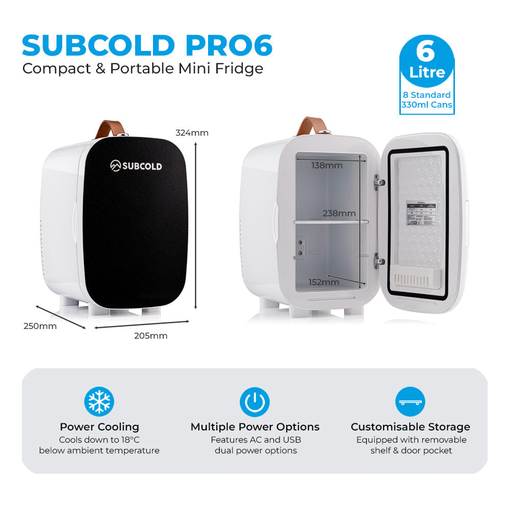 Subcold Pro Mini Fridge - 6L