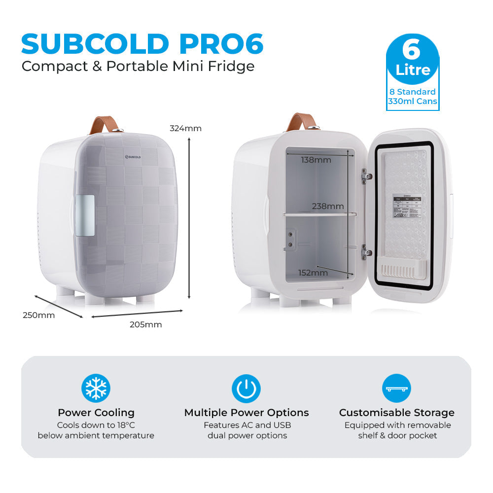 Subcold Pro Mini Fridge - 6L