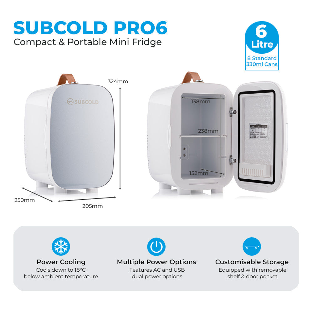 Subcold Pro Mini Fridge - 6L