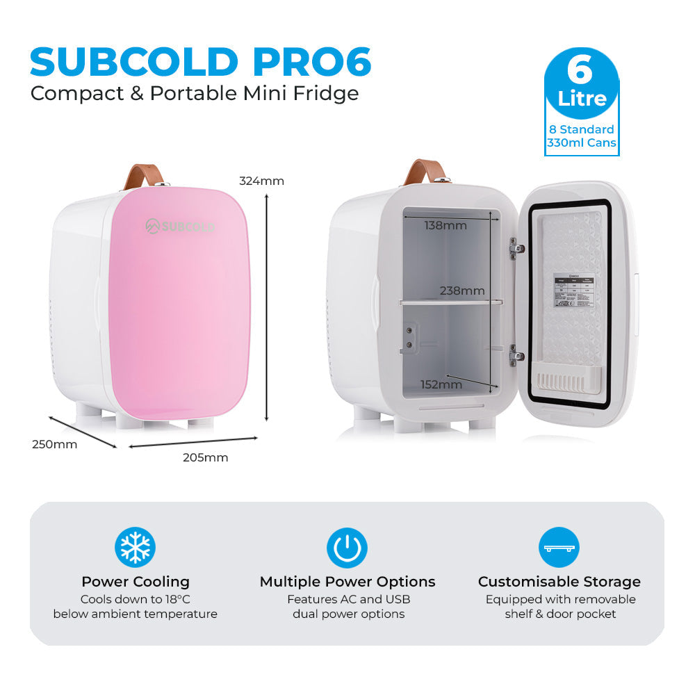 Subcold Pro Mini Fridge - 6L