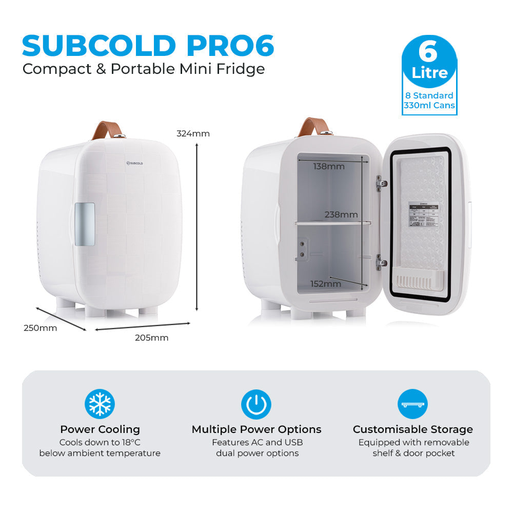 Subcold Pro Mini Fridge - 6L