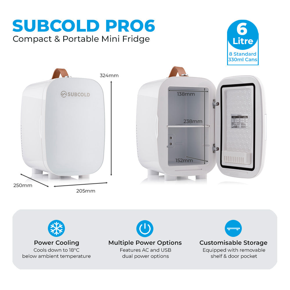 Subcold Pro Mini Fridge - 6L