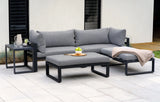 MINT Outdoor Santorini Grey 4 Seater Modular Aluminium Lounge Set