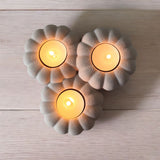 Filamora Studios Autumn Pumpkin Tealight Holder Triple