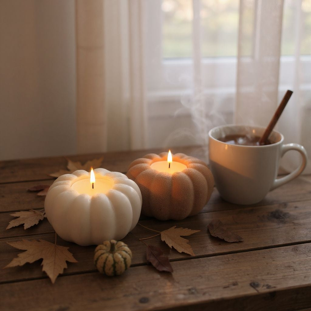 Filamora Studios Autumn Pumpkin Tealight Holder