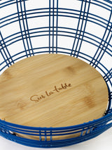 Sur La Table Blue Wire Fruit Bowl