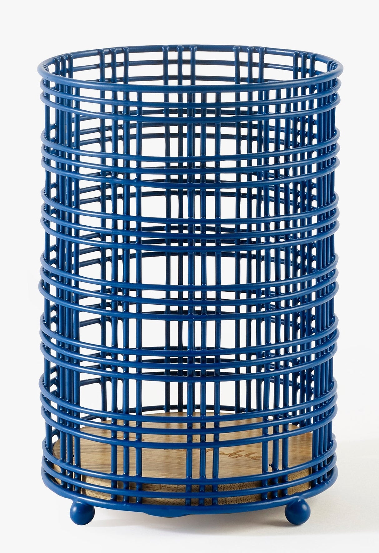 Sur La Table Blue Wire Utensil Pot