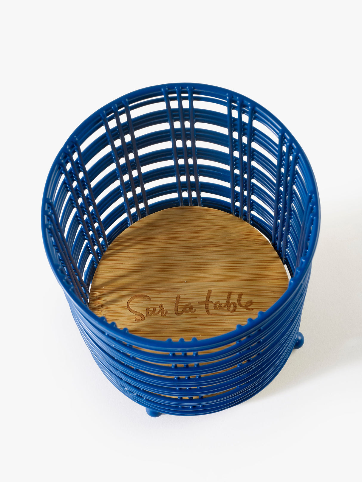 Sur La Table Blue Wire Utensil Pot