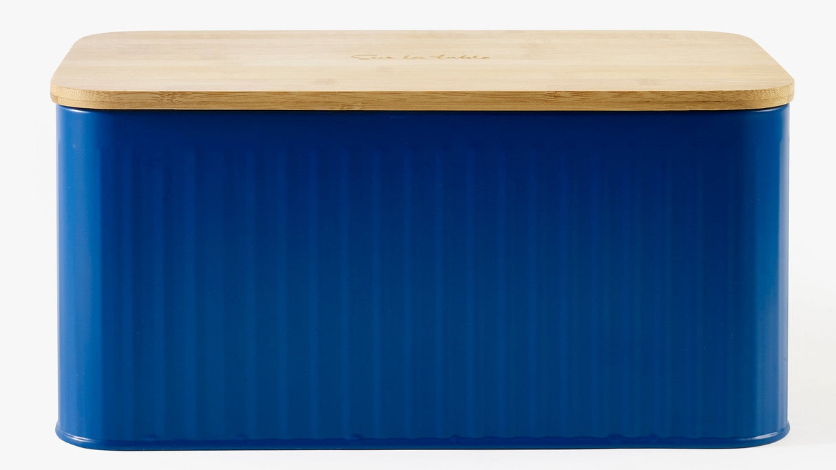 Sur La Table Blue Bread Bin
