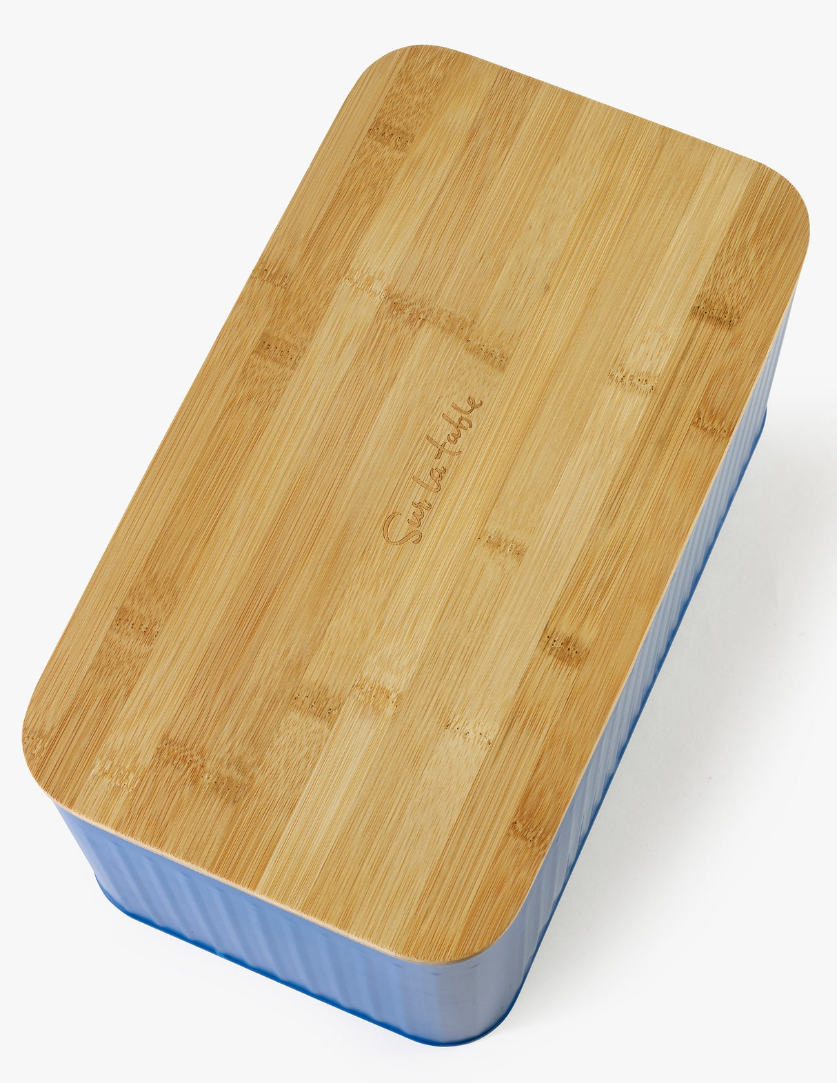 Sur La Table Blue Bread Bin
