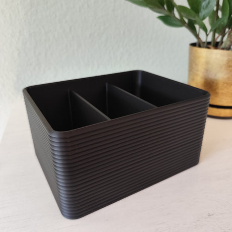 Filamora Studios Modern Ribbed Remote Control Holder