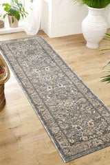 Raja Traditional Rug Grey Vintage Elegance by The Rugs