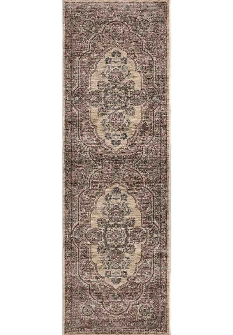 The Rugs Raja Medallion Vintage Rug Brown | Classic Heritage