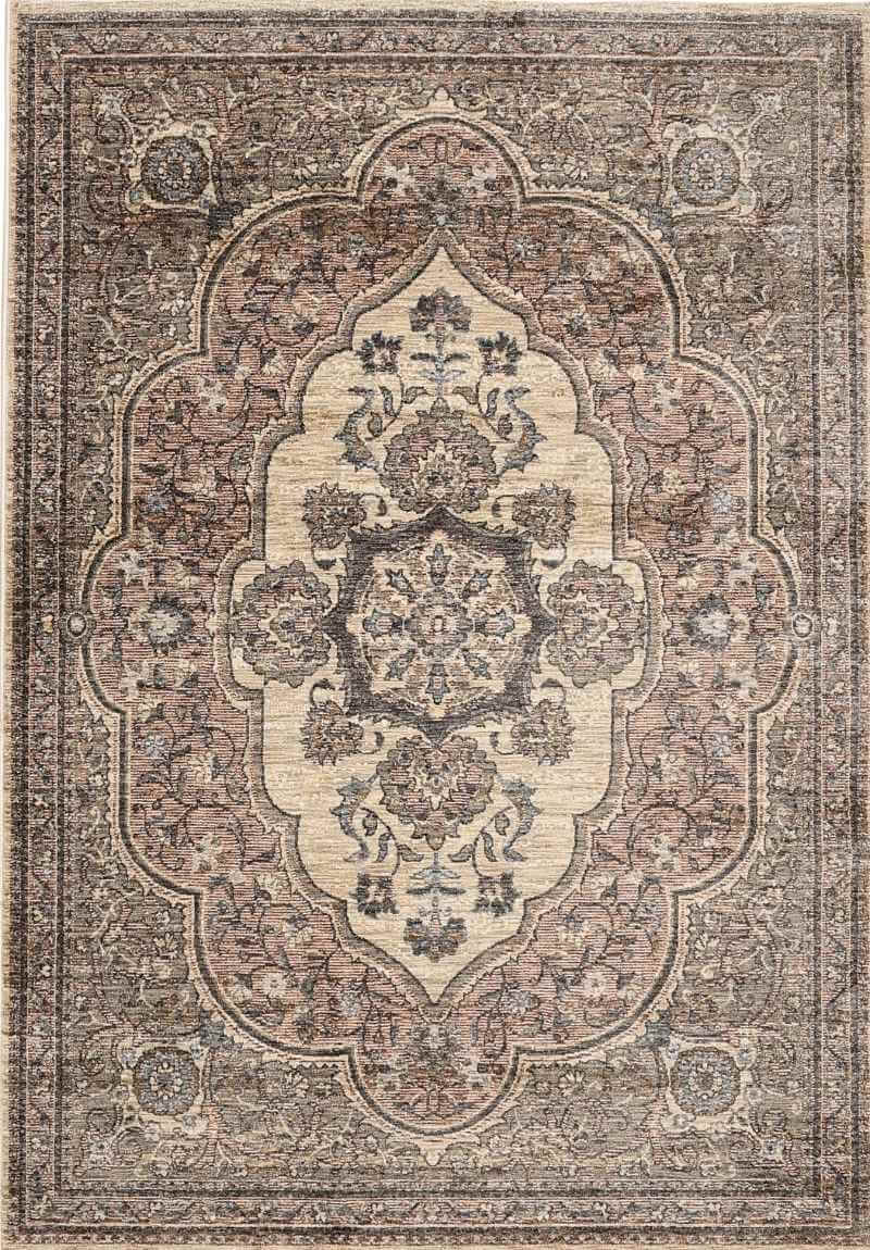 The Rugs Raja Medallion Vintage Rug Brown | Classic Heritage