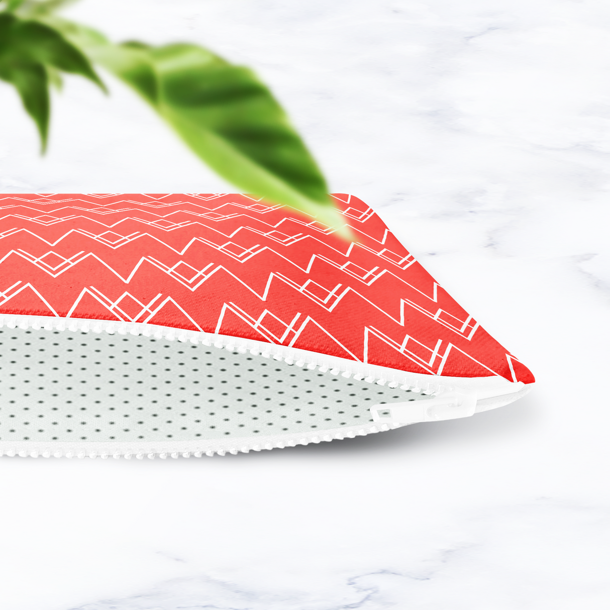 Shadowbright Red and White Make Up bag - 24cm x 19cm