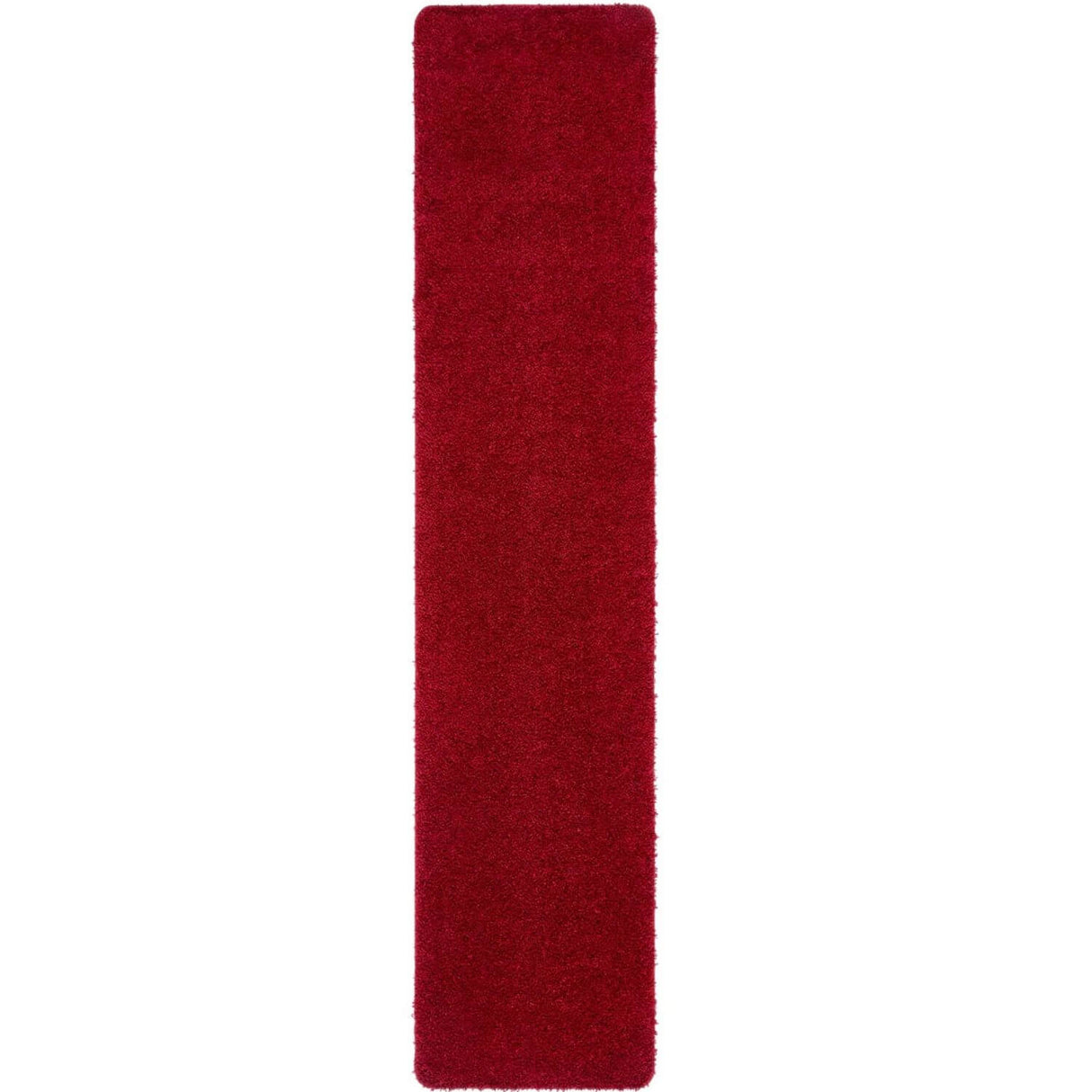 Washable Red Shaggy Rug - The Rugs
