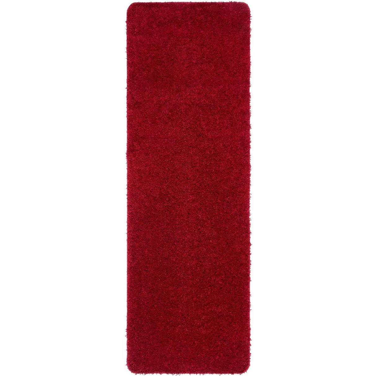 Washable Red Shaggy Rug - The Rugs