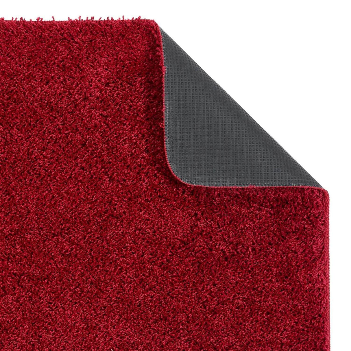 Washable Red Shaggy Rug - The Rugs